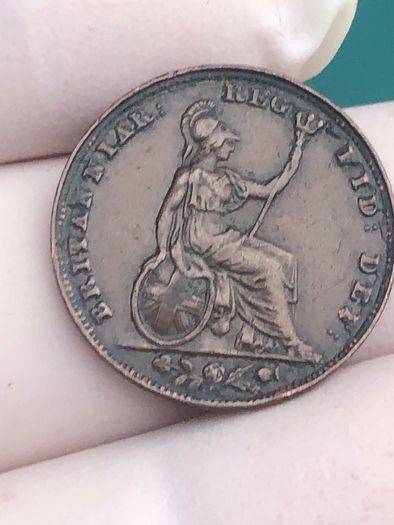1838 Farthing Victoria's first issue Low mintage 591k