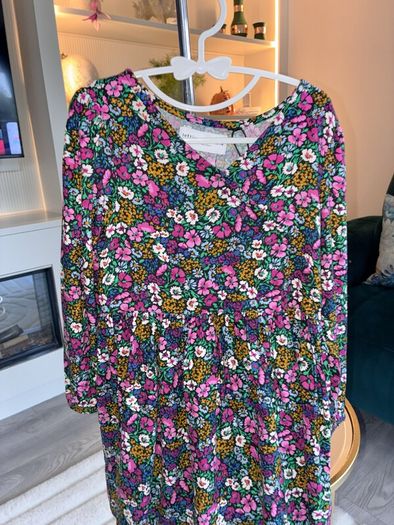 Lefties Girls Floral Faux-Wrap Dress Age 4-5 Years /EU 110cm BNWOT