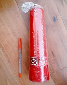 Brand New Duffy and Scott long Red/Christmas Dome candle