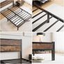 King Size Bed Frame with Wooden Headboard Bed Frames Image 7