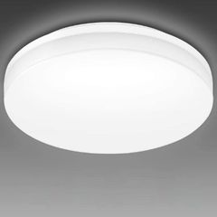24W LED Ceiling Light, IP54 Waterproof, Daylight White 5000K, 2400lm Bright Flush Ceiling Light for Bathroom, Kitchen, Hallway, Outside Porch