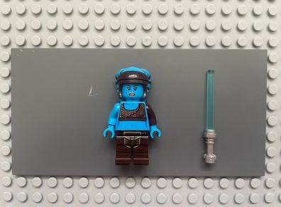 lego Star Wars sw1428 Aayla Secura minifigure- Nougat Lips