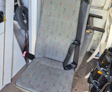 bus seat x 2 same colour with seatbelts