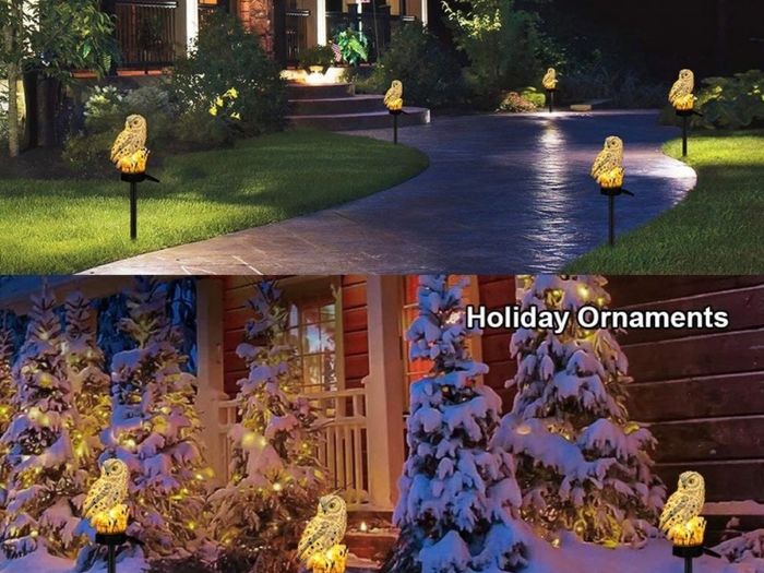 Owl Shape Light LED Solar Garden Light Owl Lawn Lamp Waterproof Solar Led Lights Outdoor Lighting Night Light Decorative Home Garden (FREE POSTAGE)
