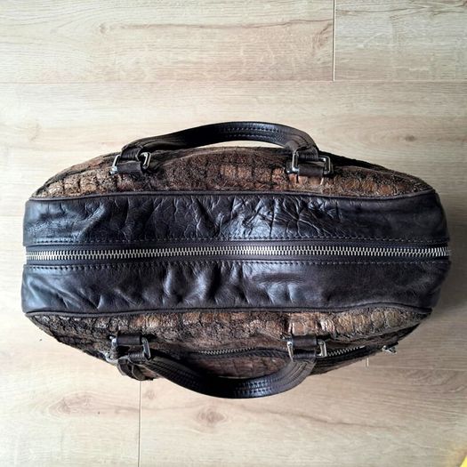 Vintage Orciani Duffel / Travel Bag / Medium Size Overnight Bag / Large Shoulder Purse.