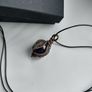 Handmade wire wrapping copper pendant with amethyst. NEW Alabama Studio Image 4
