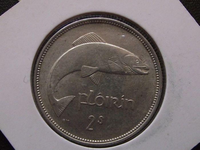 Irish Republic.1939 Silver Florin. Nice Condition!