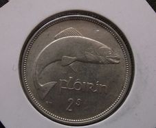 Irish Republic.1939 Silver Florin. Nice Condition!
