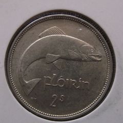 Irish Republic.1939 Silver Florin. Nice Condition!