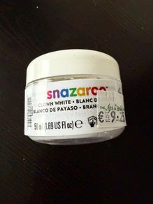 Snazaroo Clown White Halloween Face Paint 50ml New Unused