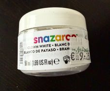 Snazaroo Clown White Halloween Face Paint 50ml New Unused