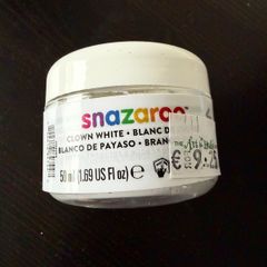 Snazaroo Clown White Halloween Face Paint 50ml New Unused