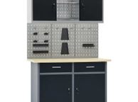 main image for ad Workbench with Three Wall Panels and One Cabinet