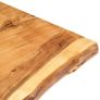 Table Top Solid Acacia Wood 120x(50-60)x3.8 cm Image 3