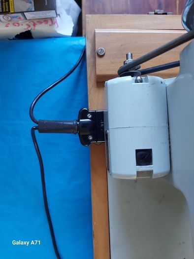 Novum Electric Sewing Machine with Sew-Tric Motor with Pedal and power supply, Round Pin Plug, A true Blast from the Past