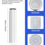 4 Pack Shower Head Filter Replacement Cartridges Compatible with Cobbe Handheld Shower Head, Hard Water Softener, Removes Chlorine and Heavy Metals for Improved Skin & Hair Image 3