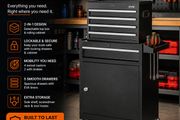 Heavy Duty Tool Trolley with 5 Drawers &amp; Cabinet
