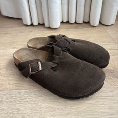 Birkenstock Boston Clogs Brown suede Sozw 7