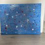 Large blue abstract painting Image 2