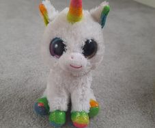 White unicorn beanie boo