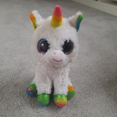 White unicorn beanie boo