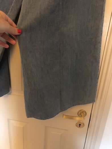 Smashed Lemon Denim style flared Trousers 12