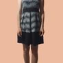 Chic Black & White Sleeveless Dress UK 14 Image 2