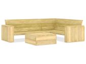 2 Piece Garden Lounge Set Impregnated Pinewood