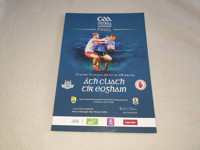 2018 All Ireland Football Final  Gaa programmes