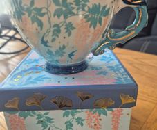 House of Disaster Luxe Peacock Teacup In Box (Like New)