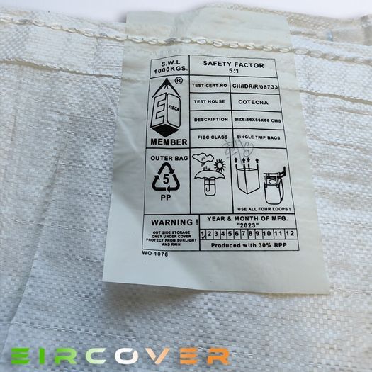One tonne bag  86cm x 86cm x 86cm single trip 5:1