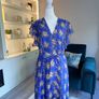 Ladies Blue Short Sleeve Floral Dress from Monsoon Image 7