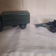 Dinky Meccano truck and field gun