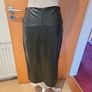 zara black faux leather skirt uk10 Image 5