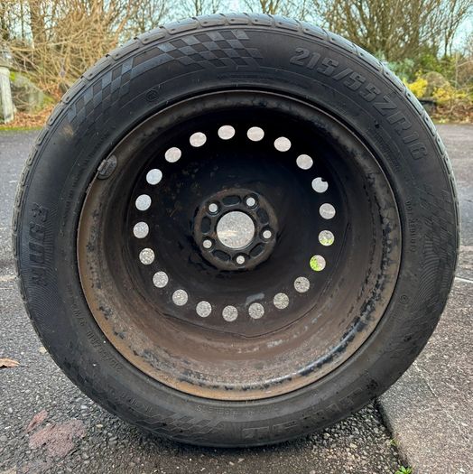 Steel Wheel with Partial Used Tyre