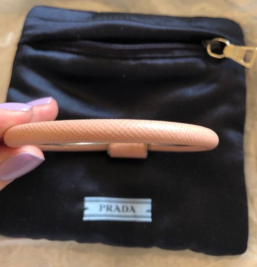 Prada saffino leather bracelet