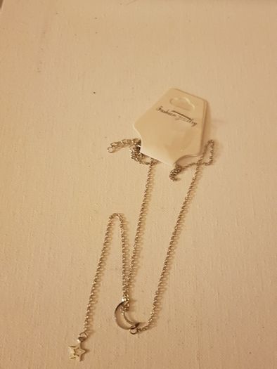 Moon and star necklace