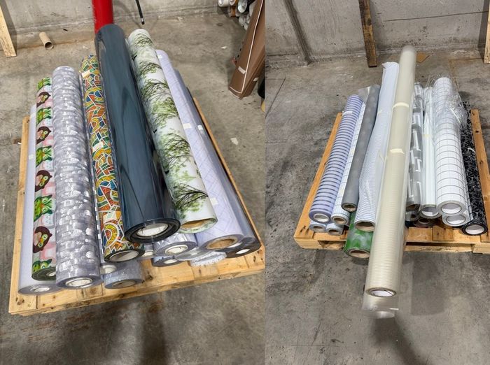 Rolls of Frosted and Patterned Window Films - over 1000 Meters