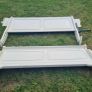 king cream sleigh bed Image 2