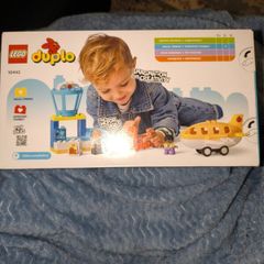 Lego Duplo first time at the airport