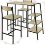 Dining table & 2 chairs  with shelves FREE DELIVERY Image 2
