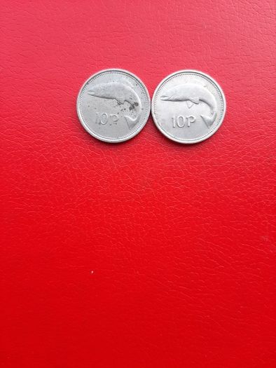 2 Irish 10p in Sequence 1993 and 1994