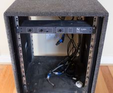 14U Rack Unit with EV Xp200a Crossover / Peavey Deltafex / Behringer Dualfex II / Behringer Composer