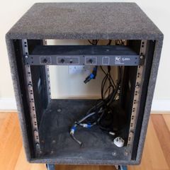 14U Rolling Rack Case Bundle: EV Crossover, Peavey FX & Behringer Processors (Excellent Condition)