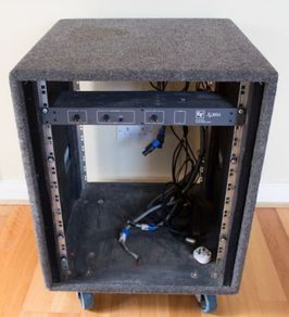14U Rack Unit with EV Xp200a Crossover / Peavey Deltafex / Behringer Dualfex II / Behringer Composer