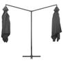Double Parasol with Steel Pole 250x250 cm Anthracite Image 3