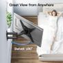TV Wall Bracket Swivel Tilt Extend, Universal TV Bracket Wall Mount for 26-60 Inch Flat/Curved TVs, Adjustable TV Bracket Holds up to 32KG Max.VESA 400x400mm Image 4