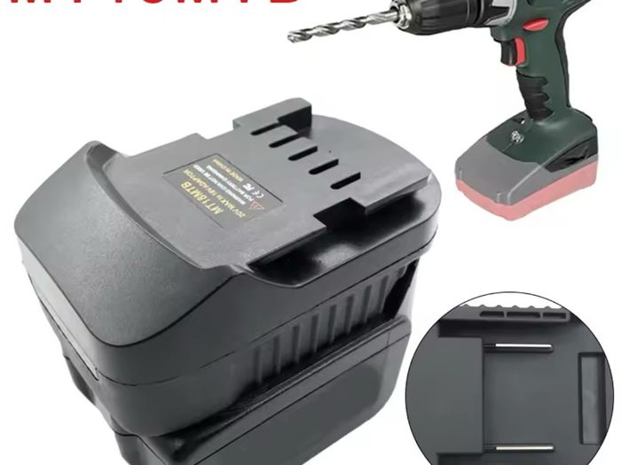 Adapter for Makita 18V Li-ion Battery Converted To for Metabo 18V Power Tools Use Replacement Adapter for Metabo Battery