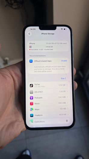 iPhone 13 Pro Max 512GB - Mint Frame & Body (Cracked Screen / Unlocked)