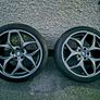 R21 5x120 OEM Borbet BMW Style 215 alloy wheels with new tyres Image 2